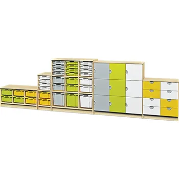 Zahradní úložný box Sestava 14 (kolekce CUBO) Limetková