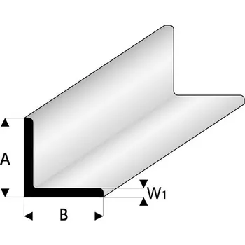Modelářský materiál Raboesch profil ASA L 5x5x330mm (5)