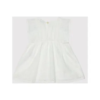 Dámské oblečení United Colors Of Benetton Letní šaty 4POCGV00B Bílá Regular Fit 90