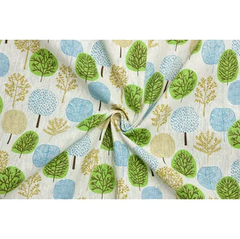 Len dekorační směsový - Stromy