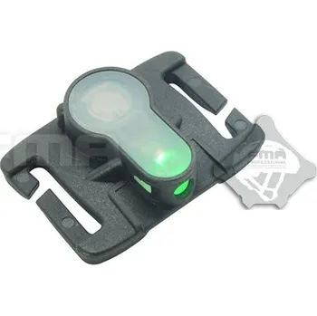 Svítilna FMA FMA taktické poziční světlo na MOLLE vazbu, černý kryt - Zelená