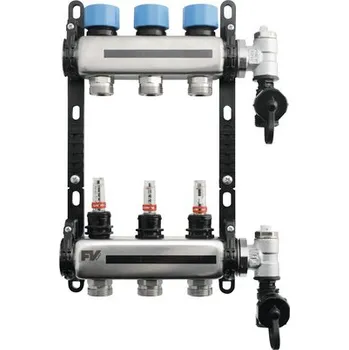 Instalatérský materiál THM rozdělovač eurokonus INOX 10 okruhů