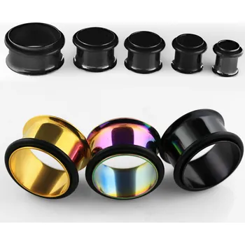 Piercing Piercingate Tunel do ucha - PTP00292 - Barva/Motiv: Černá, Průměr Tunely, plugy, roztahováky: 12 mm