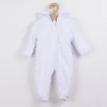 Kojenecký overal z Minky Nicol Bubbles bílý Bílá 74 (6-9m)
