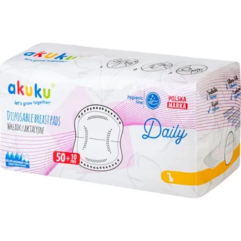 Akuku Prsní vložky Daily 60ks