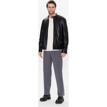 Sisley Bunda z imitace kůže 21DYSN01L Černá Regular Fit 52