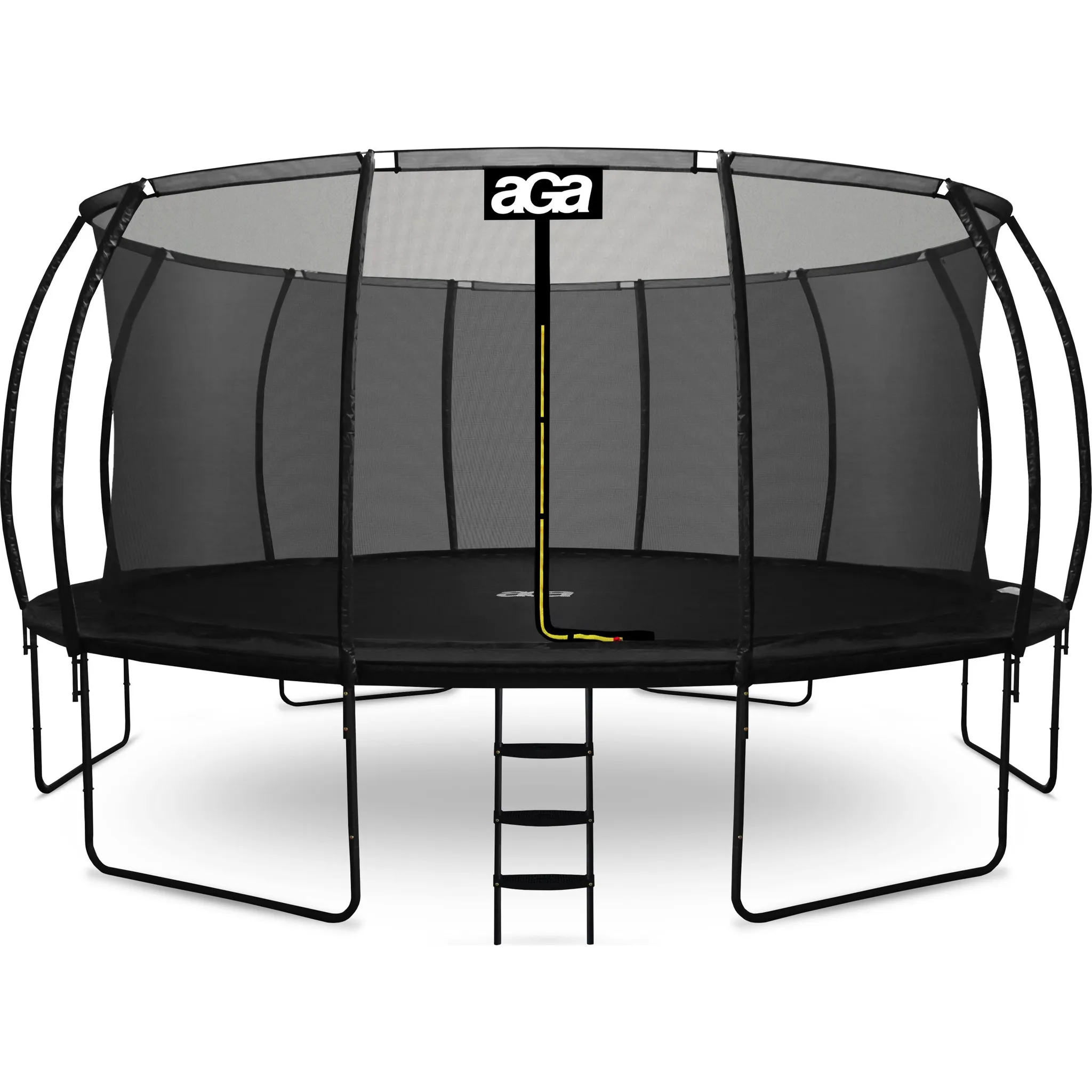 Fotografie 1 - Trampolína Aga Sport Exclusive 500 cm černá + ochranná síť + žebřík
