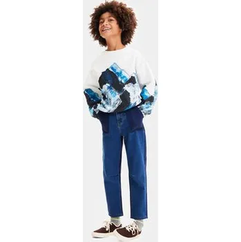 Dámská mikina Desigual Mikina 23WBSK06 Bílá Regular Fit M