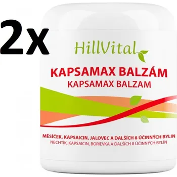 Tělový krém HillVital Kapsamax balzám, na ztuhlé svaly a klouby, 2x250 ml