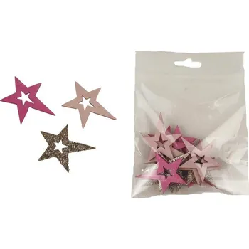 Vánoční dekorace Dekorační hvězdičky, 12 ks D4707
