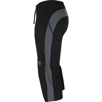 Dámské kalhoty 3/4 funkční PINGU - JOLY_JL 3/4 M Silver Stretch černé