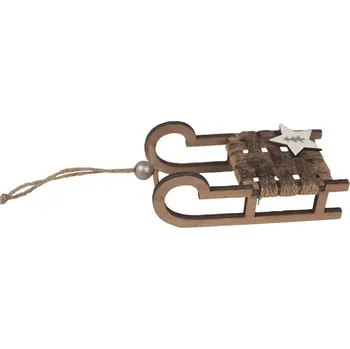 Vánoční dekorace Sáňky k zavěšení D4253-17