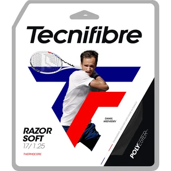 Struna na výplet tenisové rakety Tenisový výplet Tecnifibre Razor Soft Carbon 12 m 1,30 mm