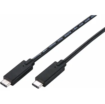 Elektrokoloběžka C-TECH Kabel USB 3.2, Type-C (CM/CM), PD 100W, 20Gbps, 1m, černý