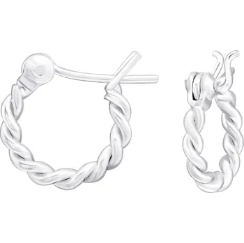 Náušnice For Silver Náušnice Zkroucené kruhy - Stříbro 925