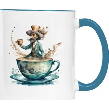 Hrnek malý barevný s potiskem je dobrá