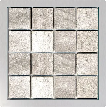 Odvodňovací žlab Mřížka Alcadrain (Alcaplast) pro nerezové vpusti 92 x 92 mm pro vložení dlažby MPV016