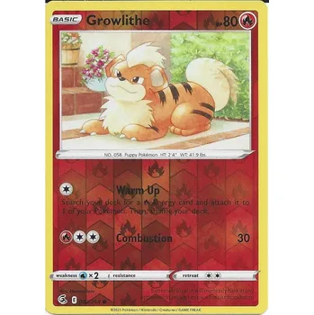 Sběratelská karetní hra Pokémon karta Growlithe 032/264 Reverse Holo - Fusion Strike