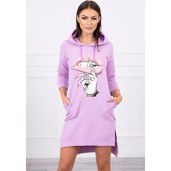 Dámské šaty Kesi Dámské mikinové šaty Essylott fialová Univerzální