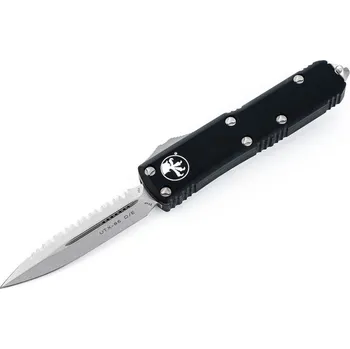 Pracovní nůž Microtech UTX-85 D/E, vystřelovací nůž s klipem, zoubkovaný 232-12