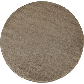 Koberec Makro Abra Kulatý koberec jednobarevný Portofino béžový Rozměr: průměr 120 cm
