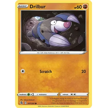 Sběratelská karetní hra Pokémon karta Drilbur 147/264 - Fusion Strike