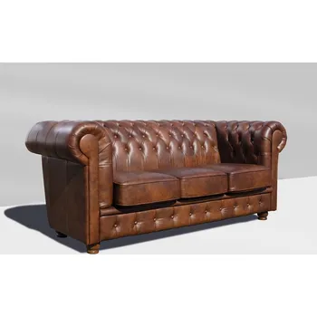 Pohovka Askont Kožená pohovka Chesterfield Windsor 3M High