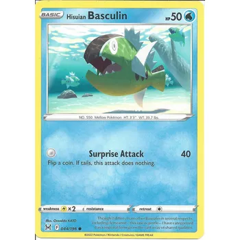 Sběratelská karetní hra Pokémon karta Hisuian Basculin 044/196 - Lost Origin
