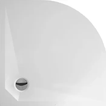 Roltechnik Vanička z litého mramoru Plano Davos MR Pure čtvrtkruh 90 x 90 cm