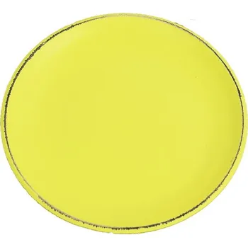 Úložný box Dřevěný podnos kulatý sv.žlutý D0767-02