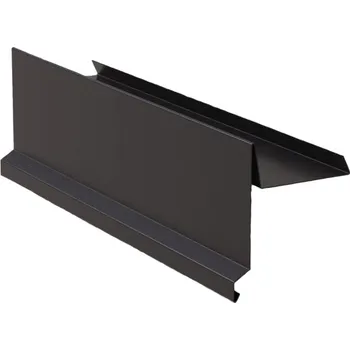 Plech Závětrná lišta RŠ 250, 2 bm, Lakovaný pozink, Tmavě hnědá RAL 8019