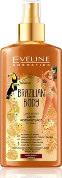 Tělový sprej Eveline Cosmetics Brazilian Body luxusní zlatý rozjasňovač na tělo 150 ml