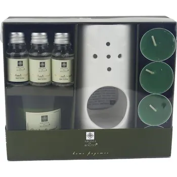 Aroma lampa AROMALAMPA KERAMICKÁ SADA 9 ks pačulové dřevo O0266-16