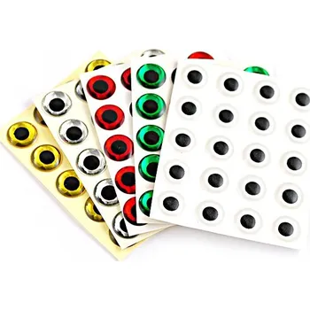 3D holografické oči s perleťovým odleskem Glow in dark 3mm