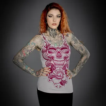 tílko dámské - DOT SKULL - HYRAW - F23-W04 - L