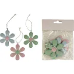 Dekorace kytky k zavěšení 6 ks K1381
