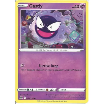 Sběratelská karetní hra Pokémon karta Gastly 064/196 - Lost Origin