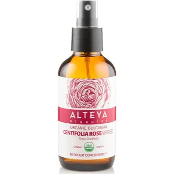 Alteya Organics Růžová voda Bio z růže stolisté (Rosa Centifolia) Alteya Organics, 120 ml SKLO