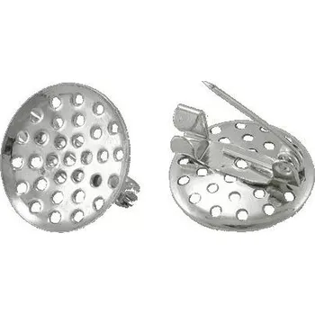 Materiál na výrobu šperku Špendlík s lůžkem pro výrobu šperku, průměr lůžka 16mm