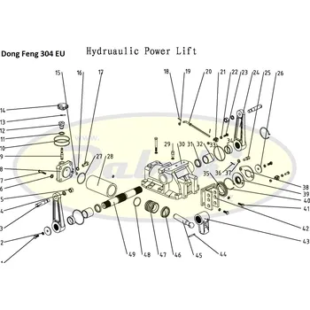 Zahradní traktor 300.55.020 Rukojeť pro 12 (Handwheel assy) Dong Feng (č.72/14)