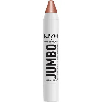 Přípravek na tvář NYX Professional Makeup Jumbo Multi-Use Highlighter Stick krémový rozjasňovač v tužce odstín 01 Coconut Cake 2,7 g