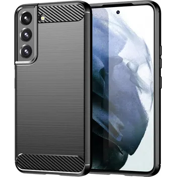 Pouzdro na mobilní telefon Kryt na mobil Carbon Case Flexible silikonový kryt na Samsung Galaxy S22 Plus, černý