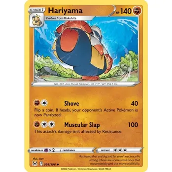 Sběratelská karetní hra Pokémon karta Hariyama 098/196 - Lost Origin