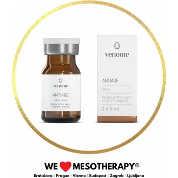 Pleťové sérum Venome Meso ANTIAGE 5ml - Nadupaný vitamínový koktejl, účinný v boji proti pigmentovým skvrnám a známkám stárnutí pokožky (photo-aging). Zásadní pro…