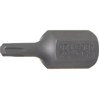 Bit BGS 4869, Bit | Délka 30 mm | pohon vnější šestihran 10 mm (3/8") | T-profil (pro Torx) T20