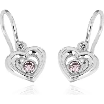 Náušnice Zlatnictví U Kostela Dětské náušnice růžová srdíčka 427rb 740203579