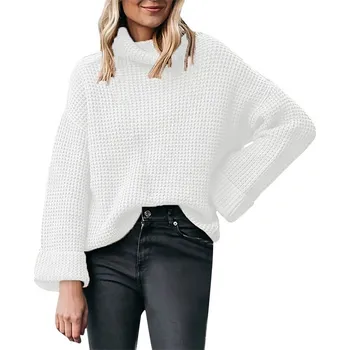 Dámský svetr Dámský pletený svetr Šedá S