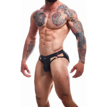 Pánské erotické prádlo Cut4Men BL4CK02 Dungeon Jockstrap Black Velikost XL
