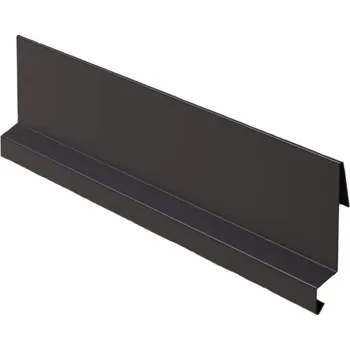 Plech Závětrná lišta zahakovací RŠ 215, 3 bm, Lakovaný pozink, Tmavě hnědá RAL 8019