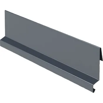 Plech Závětrná lišta zahakovací RŠ 215, 1 bm, Lakovaný pozink, Antracitová RAL 7016